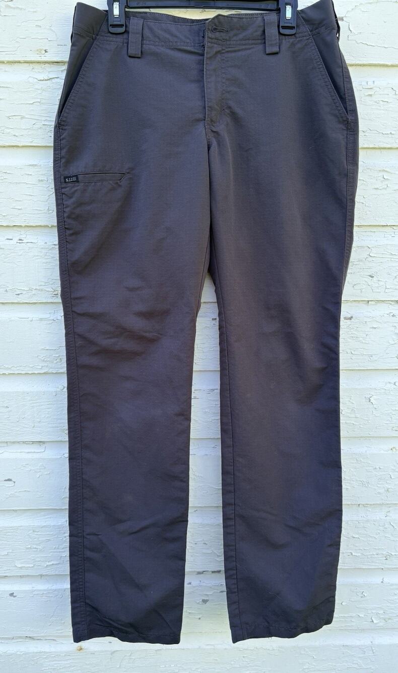 511 Tactical Women’s Size 12 Long Gray Cargo Pants Ripstop Utility Workwear
